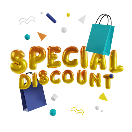 Oferta de desconto especial  3D Illustration