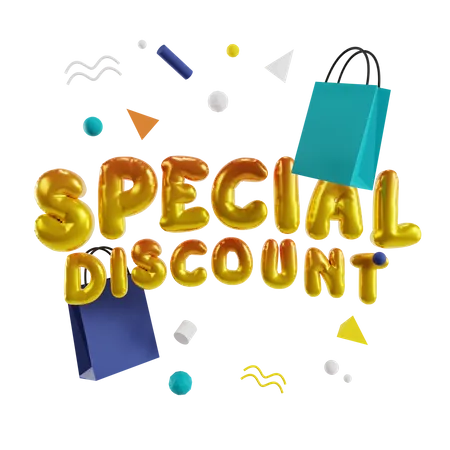 Oferta de desconto especial  3D Illustration