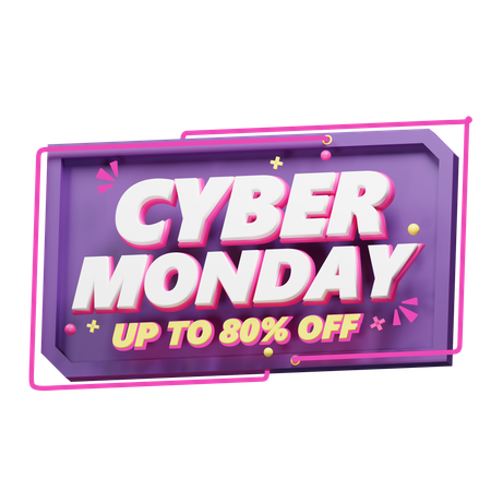 Oferta de lunes cibernético  3D Icon