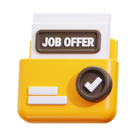 Oferta de trabajo  3D Icon