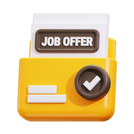 Oferta de trabajo  3D Icon