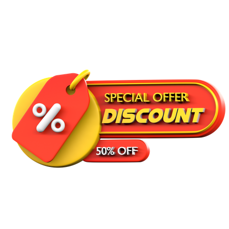 Oferta especial  3D Icon