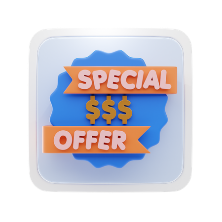 Oferta especial  3D Icon