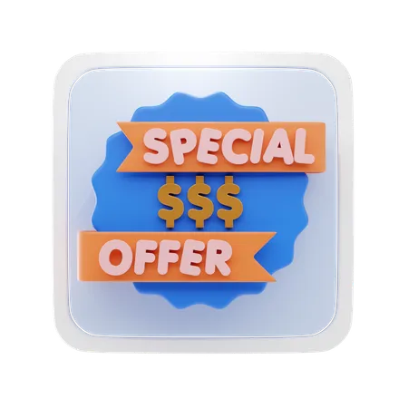 Oferta especial  3D Icon