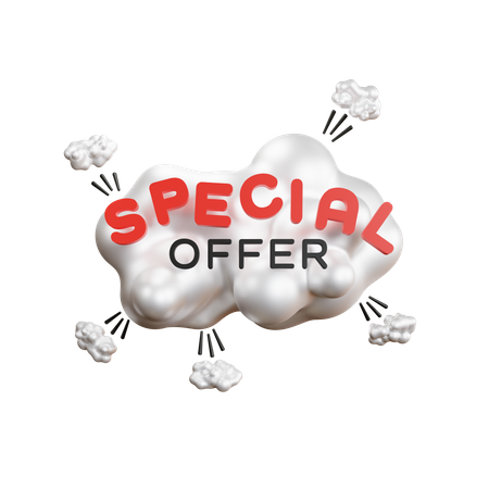 Oferta especial bolha de torrão  3D Icon