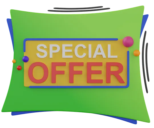 Selo de oferta especial  3D Icon