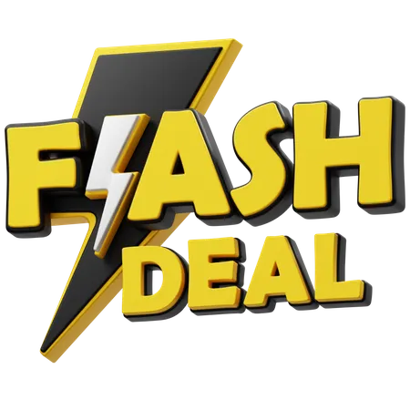 Oferta flash  3D Icon