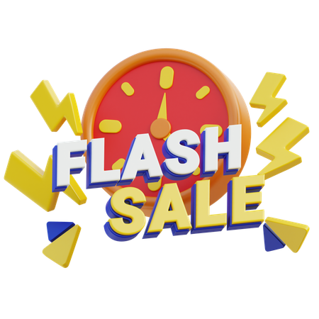 Oferta por tempo limitado de venda flash  3D Icon