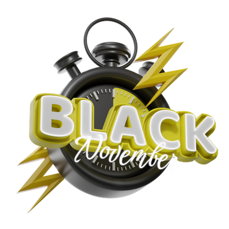 Oferta limitada de novembro negro  3D Icon