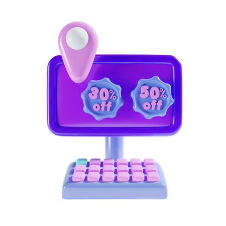 Oferta on-line  3D Icon
