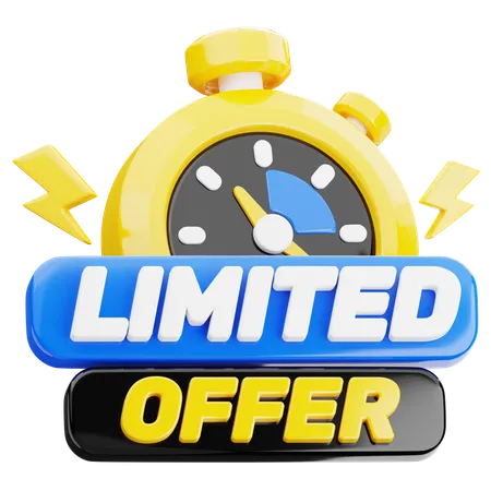 Tempo limitado de oferta  3D Icon