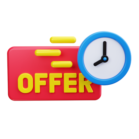 Tempo limitado de oferta  3D Icon