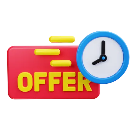 Tempo limitado de oferta  3D Icon