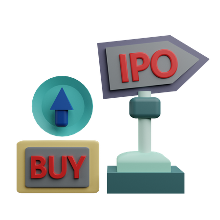 Oferta Pública Inicial - IPO  3D Icon