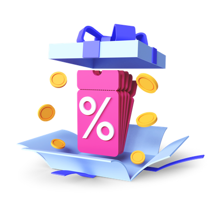 Oferta surpresa  3D Illustration