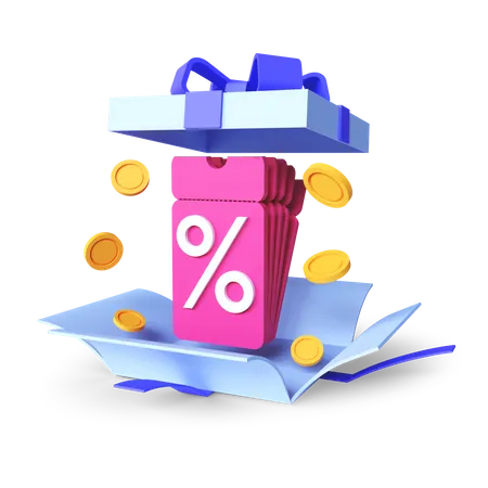 Oferta surpresa  3D Illustration