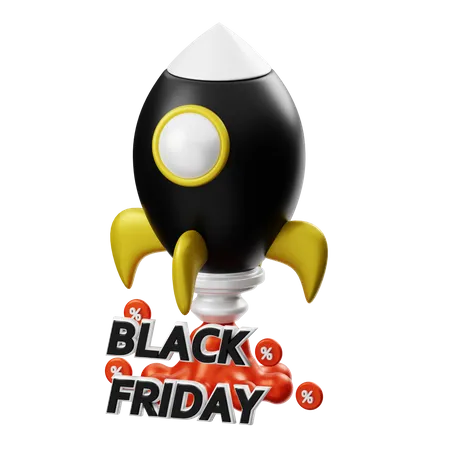 Oferta de Viernes Negro  3D Illustration