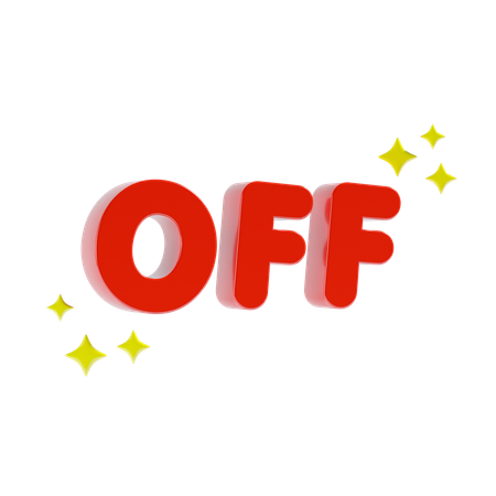 OFF  3D Icon