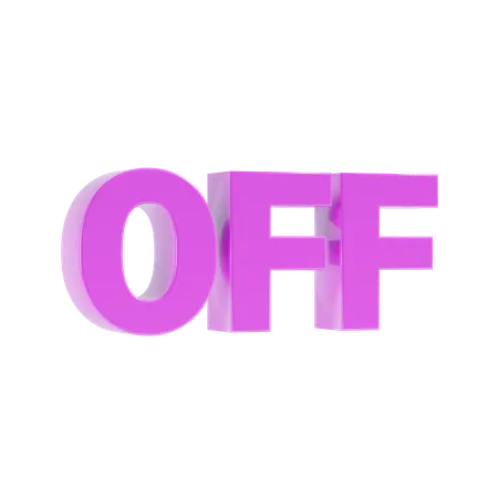 OFF  3D Icon
