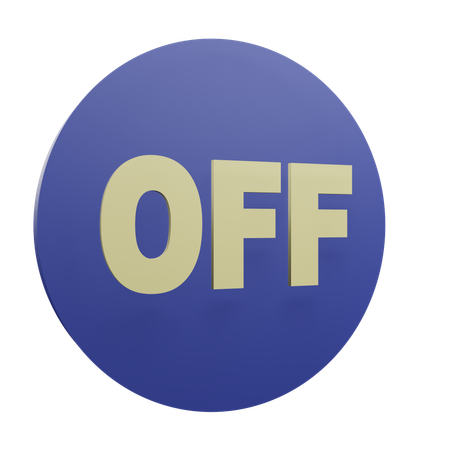 Off  3D Icon