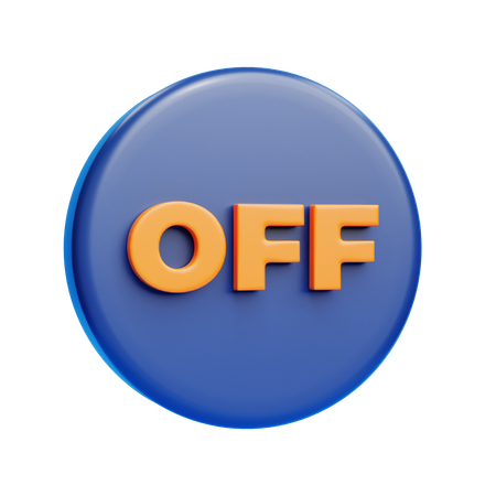 Off Sign  3D Icon