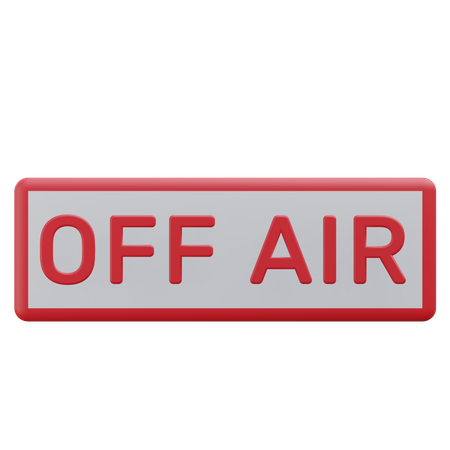 Off Air Button  3D Icon