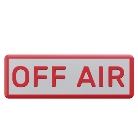 Off Air Button  3D Icon