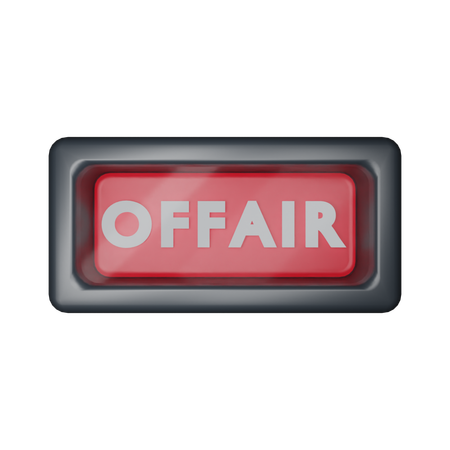 Off Air Sign  3D Icon