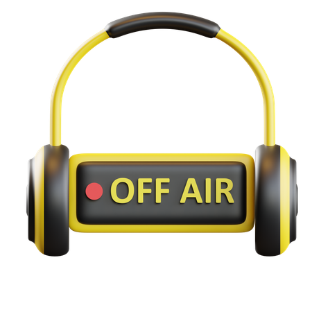 Off Air Sign  3D Icon