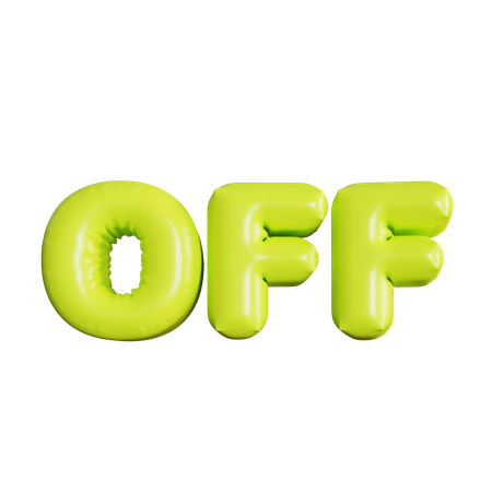 Off Balloons  3D Icon