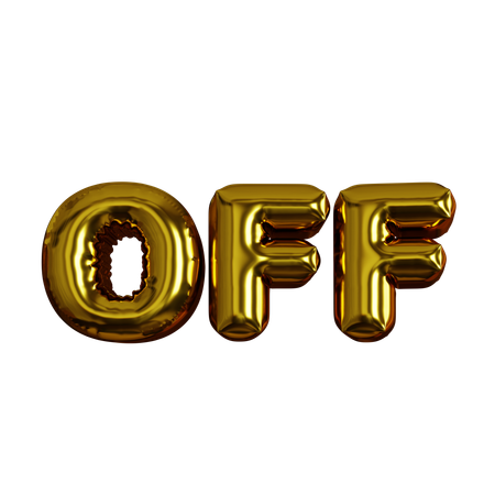 Off Balloons  3D Icon