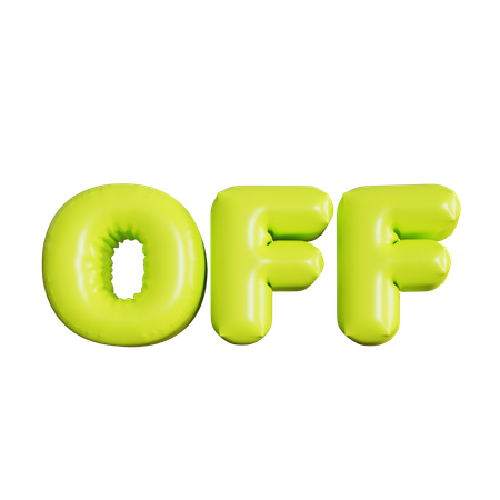 Off Balloons  3D Icon