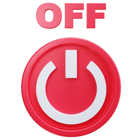 Off Button  3D Icon