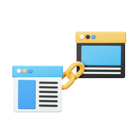 Off Page Link  3D Icon