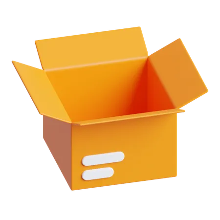 Offene Box  3D Icon