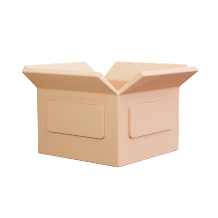 Offene Box  3D Icon