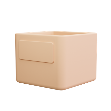 Offene Box  3D Icon