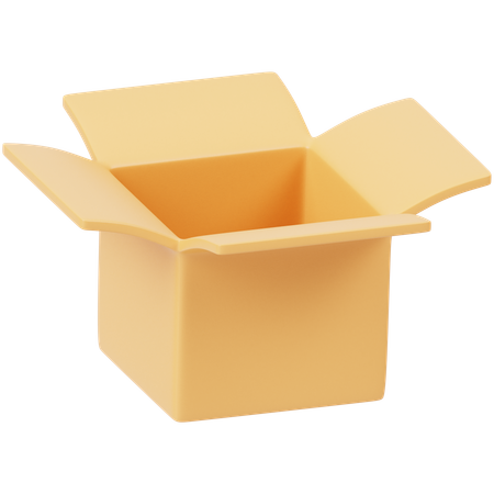 Offene Box  3D Icon