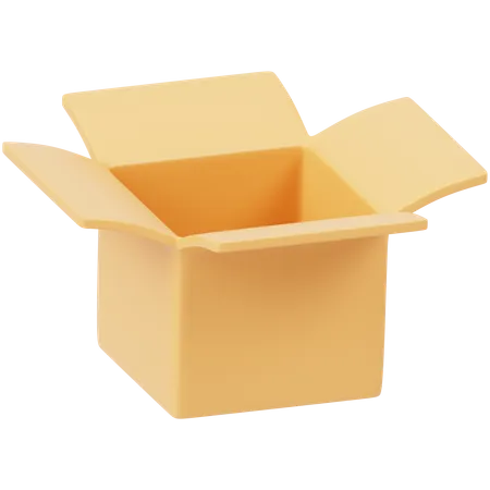 Offene Box  3D Icon