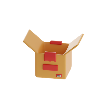 Offene Box  3D Icon