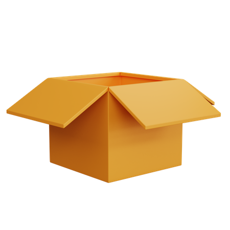 Offene Box  3D Icon