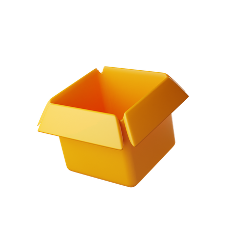 Offene Box  3D Icon