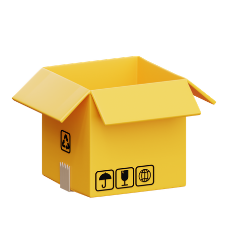 Offene Box  3D Icon