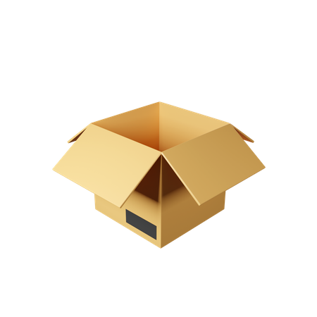 Offene Box  3D Icon