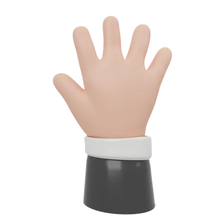 Offene Hand  3D Icon