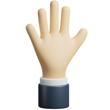 Offene Hand  3D Icon