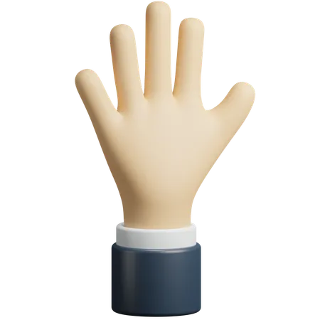 Offene Hand  3D Icon