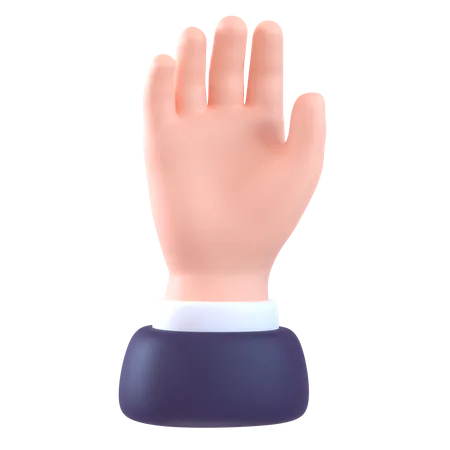 Offene Hand  3D Icon