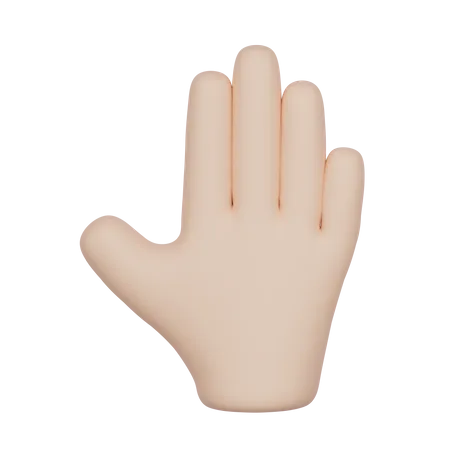 Offene Hand  3D Icon