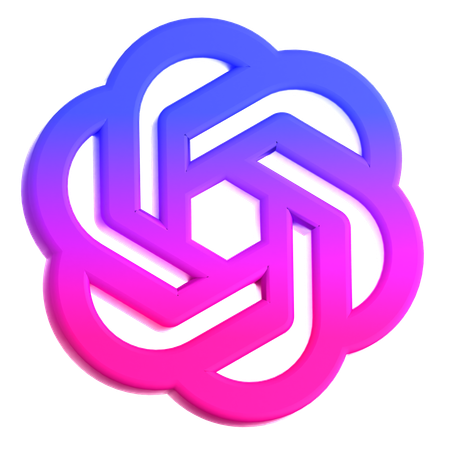 Offene KI  3D Icon